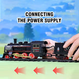 Electric Smoke Classic Train Set with Tracks & Cargo Cars