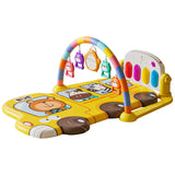 Fitness PianoBaby Activity Play Mat with Piano &Hanging Toys – Musical Tummy Time Gym