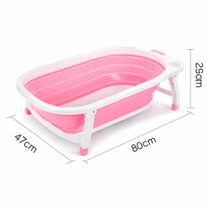 Foldable Baby Bath Tub for Newborns & Toddlers – Safe, Non-Slip, Travel-Friendly Bathtub