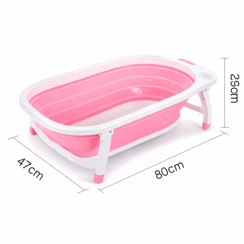 Foldable Baby Bath Tub for Newborns & Toddlers – Safe, Non-Slip, Travel-Friendly Bathtub
