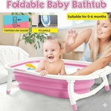 Foldable Baby Bath Tub for Newborns & Toddlers – Safe, Non-Slip, Travel-Friendly Bathtub