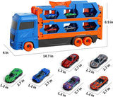 5Ft+ Long Foldable Transport Truck with Race Track & 6 Cars