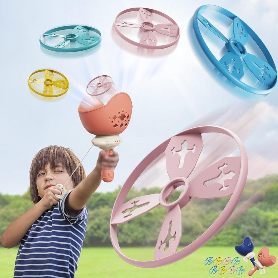 Fun Flying Saucer Disc Launcher for Kids