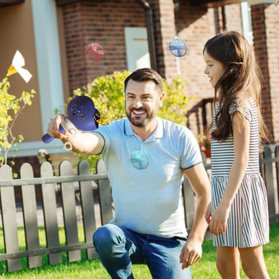 Fun Flying Saucer Disc Launcher for Kids