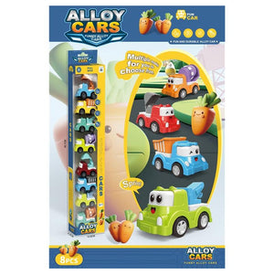Fun & Cute Alloy Cars | 8 Pcs Pack