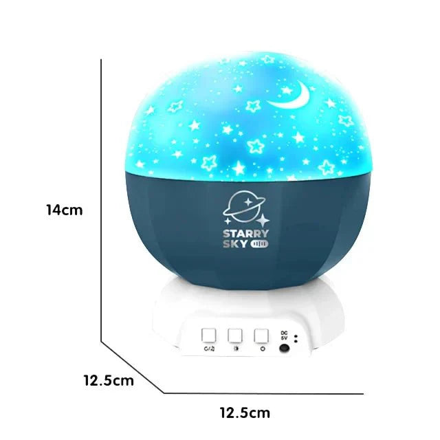 Galaxy Starry Sky Projection Night Lamp – Rotating Star Projector for Kids