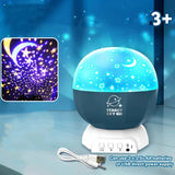 Galaxy Starry Sky Projection Night Lamp – Rotating Star Projector for Kids