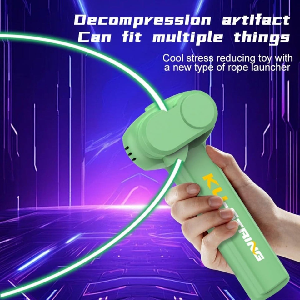 Glow in the Dark Rope Launcher Spin, Launch & Light Up the Sky