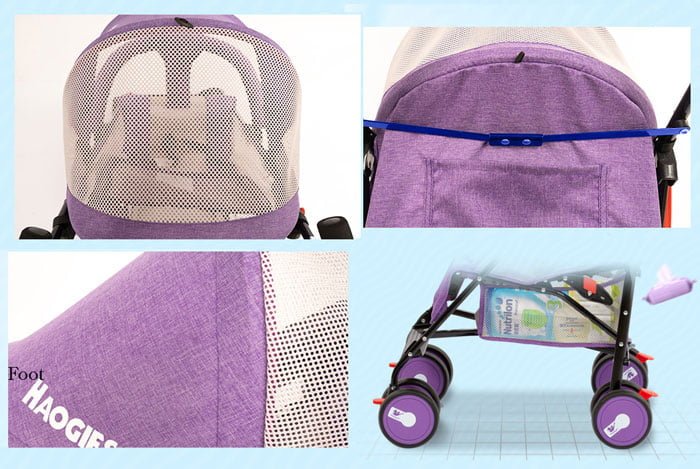 Haogies UltraLight Foldable Baby Stroller – Compact, Adjustable &amp; Travel-Friendly