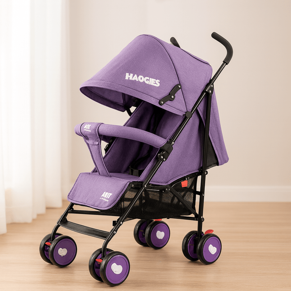 Haogies UltraLight Foldable Baby Stroller – Compact, Adjustable &amp; Travel-Friendly