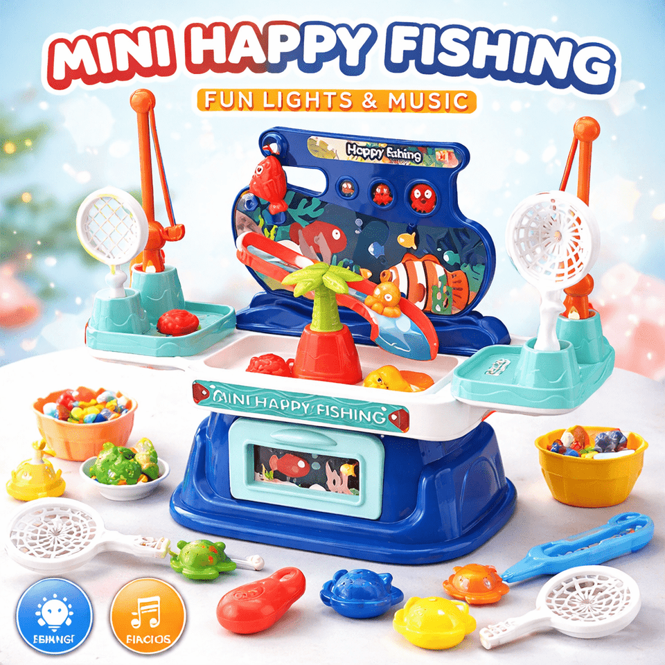 Happy Fishing Game – 19-Piece Interactive Catch & Play Set