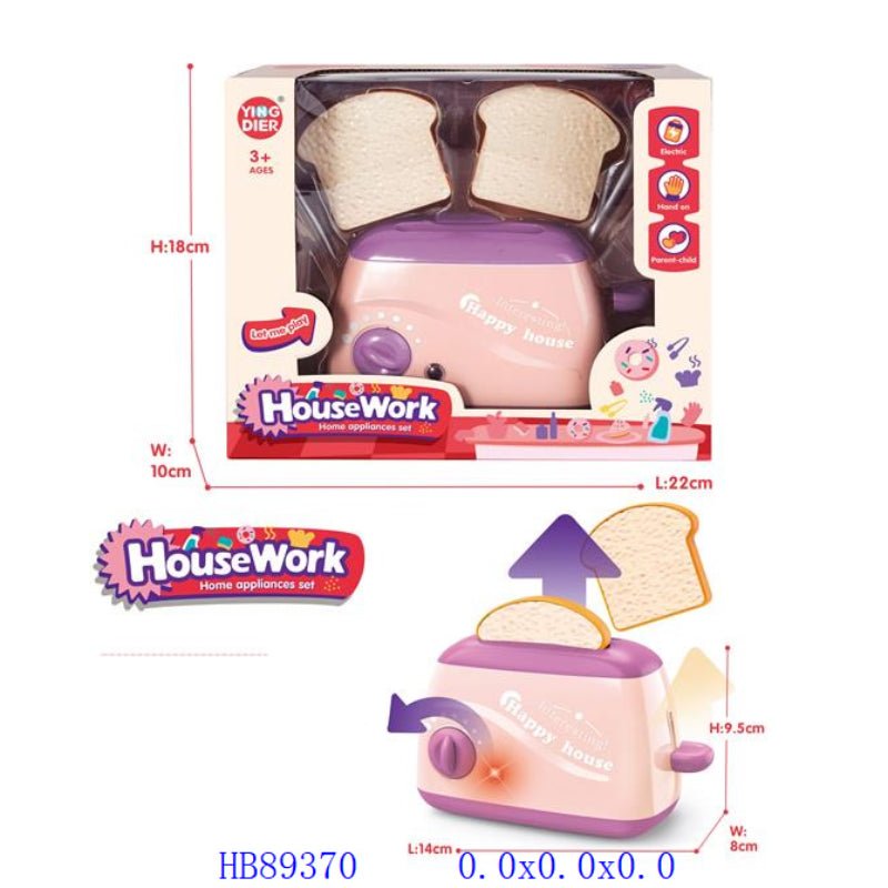 Musical Toaster Play Set with Lights & Sound – Interactive Kitchen Fun for Kids