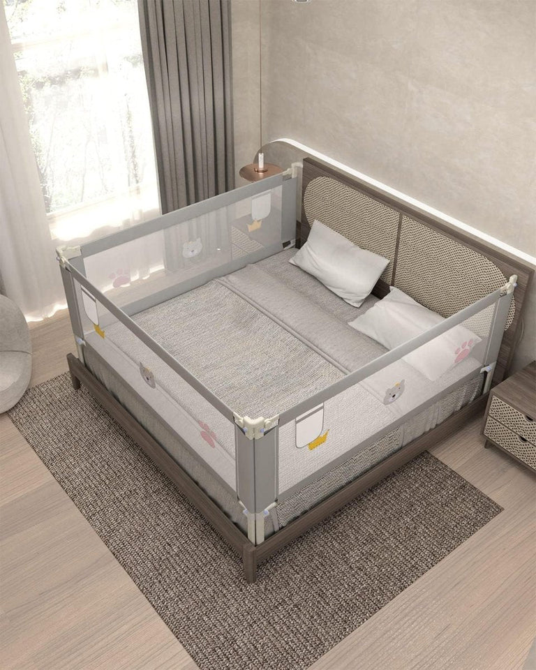🛏️ Height Adjustable Baby Bed Rail | 6 Feet