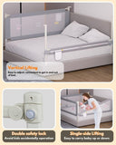 🛏️ Height Adjustable Baby Bed Rail | 6 Feet