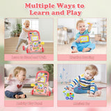 Huanger Baby Musical Walker With Dazzling Lights - Pink