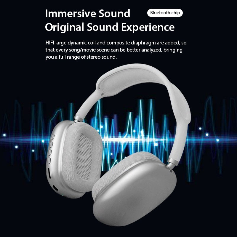 P9 Pro Max Wireless Bluetooth Headphones – Premium Over-ear Headset  For Music, Gaming, Travel, And Daily Use – Best Headset