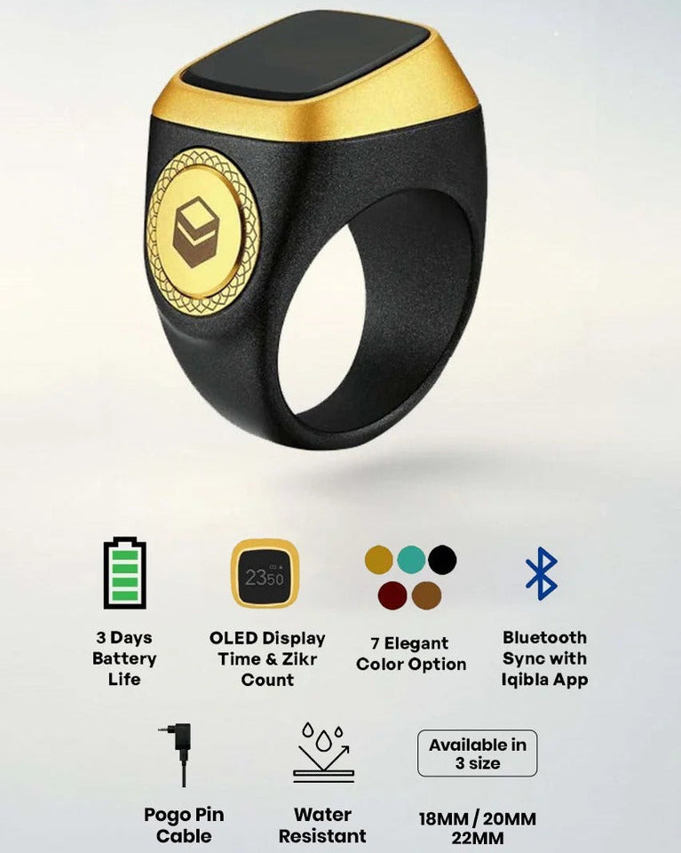 iQibla Zikr Ring Lite  Smart Digital Tasbih Counter