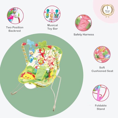 Infant Bouncer Chair with Sound – Gentle Motion & Melodies