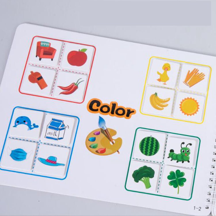Interactive Quiet Activity Book – Early Learning Skill Builder for Kids
