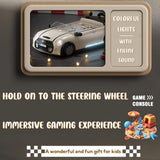 Interactive Steering Play Car – Light-Up Ride & Drive Learning Station for Kids