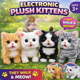 Interactive Walking & Meowing Cute Cat