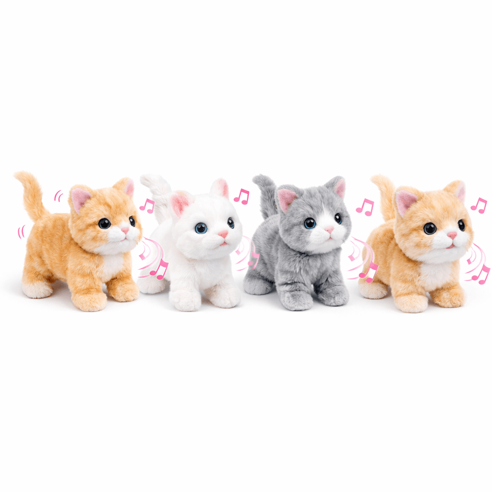 Interactive Walking & Meowing Cute Cat