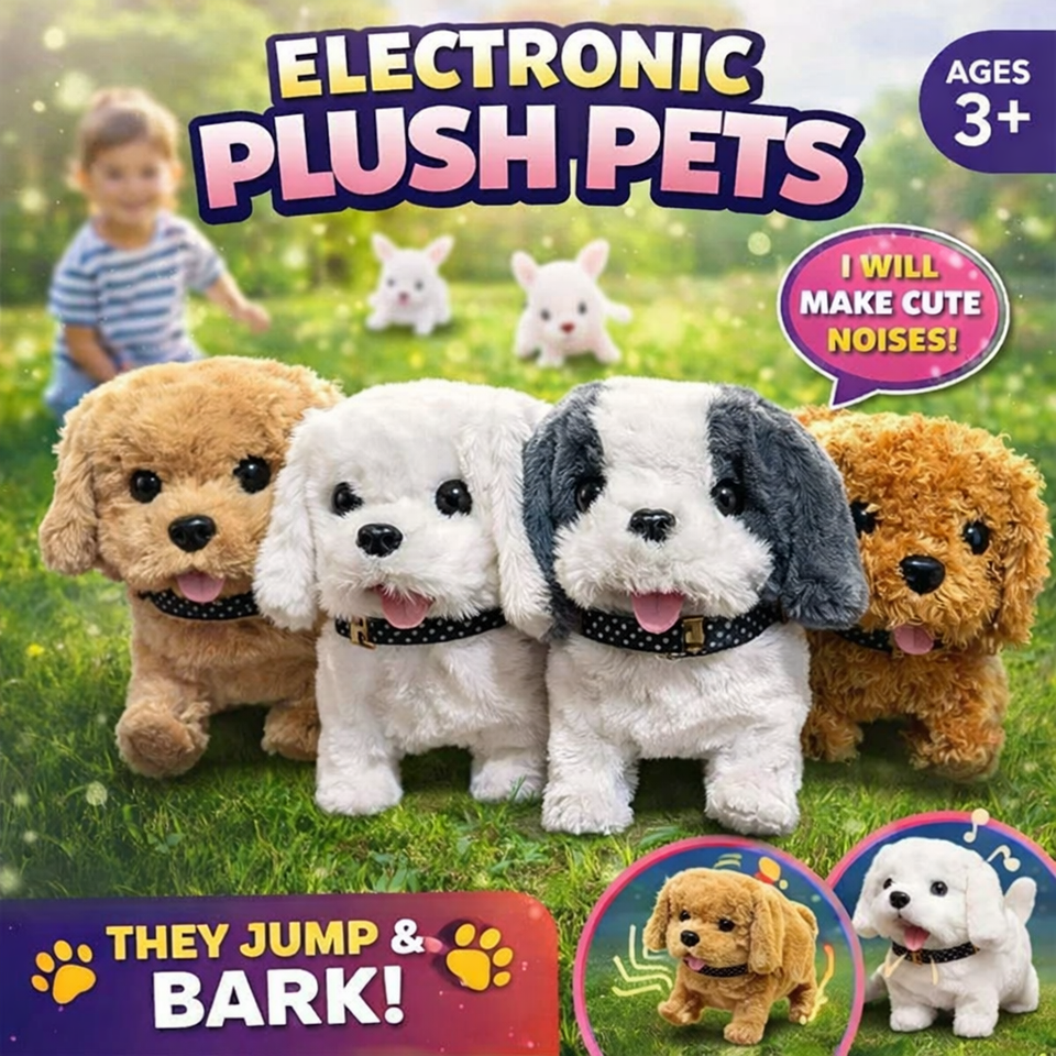 Interactive Walking Plush Dog