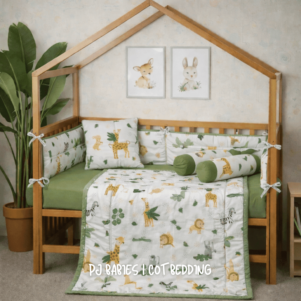 Jungle Joy 9 Pc Cot Bedding Set