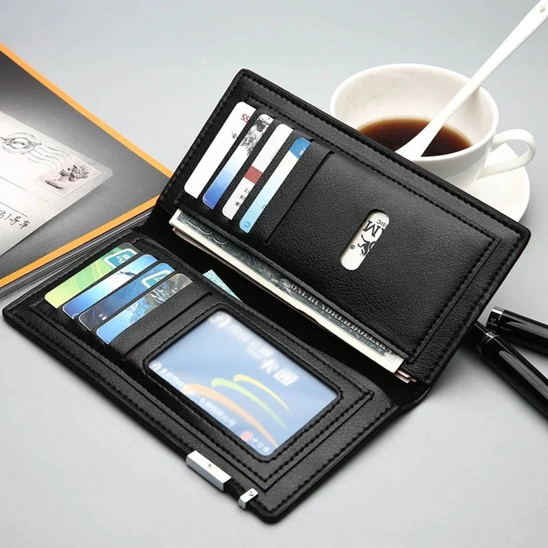 Men’s Kangroo Slim Leather Long Card Holder