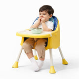 Kidilo Adjustable Baby Feeding High Chair with Tray & Wheels