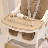 Kidilo 3-in-1 Adjustable Baby Feeding High Chair with 5-Point Safety Harness & Removable Tray