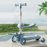2 in 1  Kids Shark Scooty With Front Basket For Active Kids