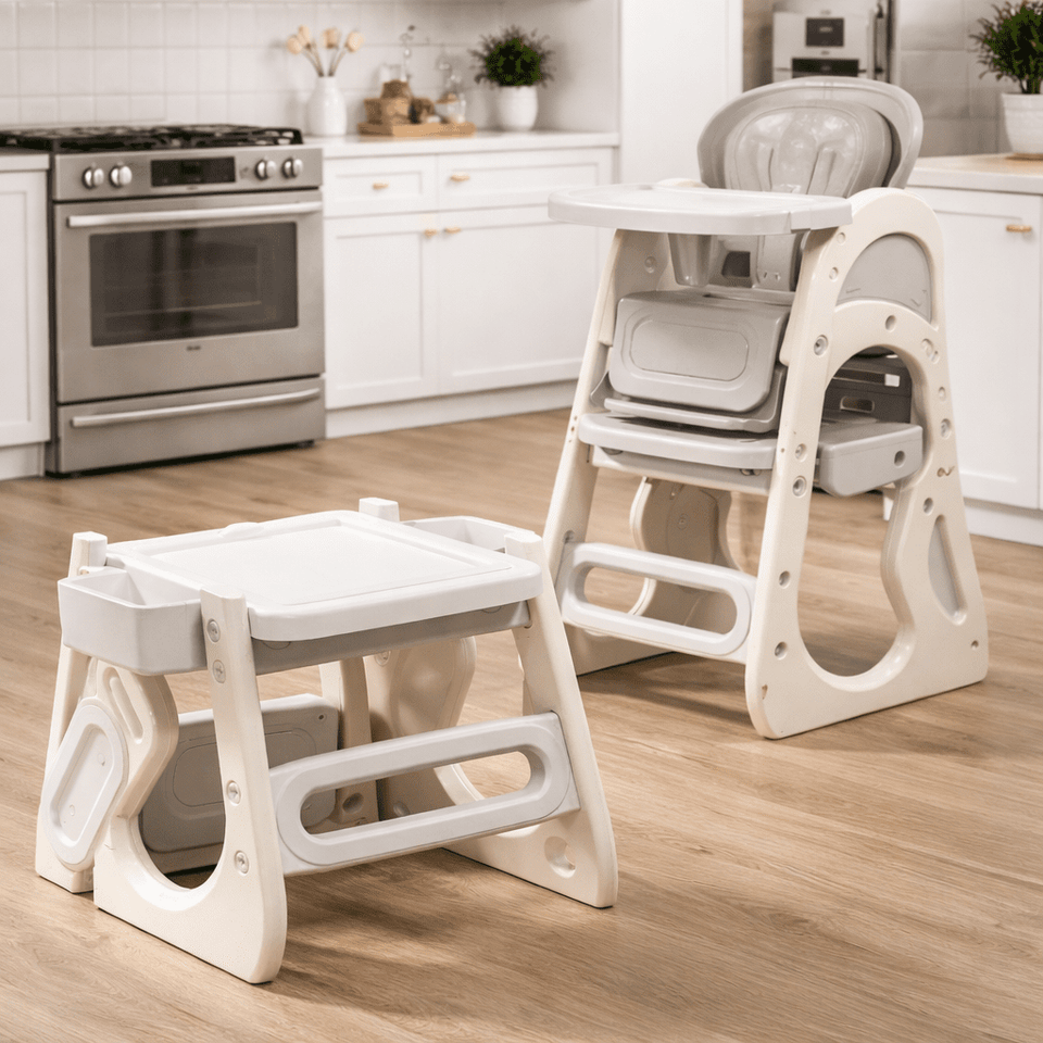 Kids Feeding Chair 2-in-1 DLX – High Chair & Booster Seat Combo
