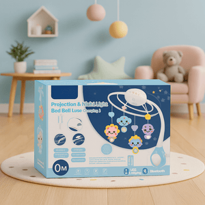 🌙 Kids Melody Cot Mobile with Projection, Music & Night Light