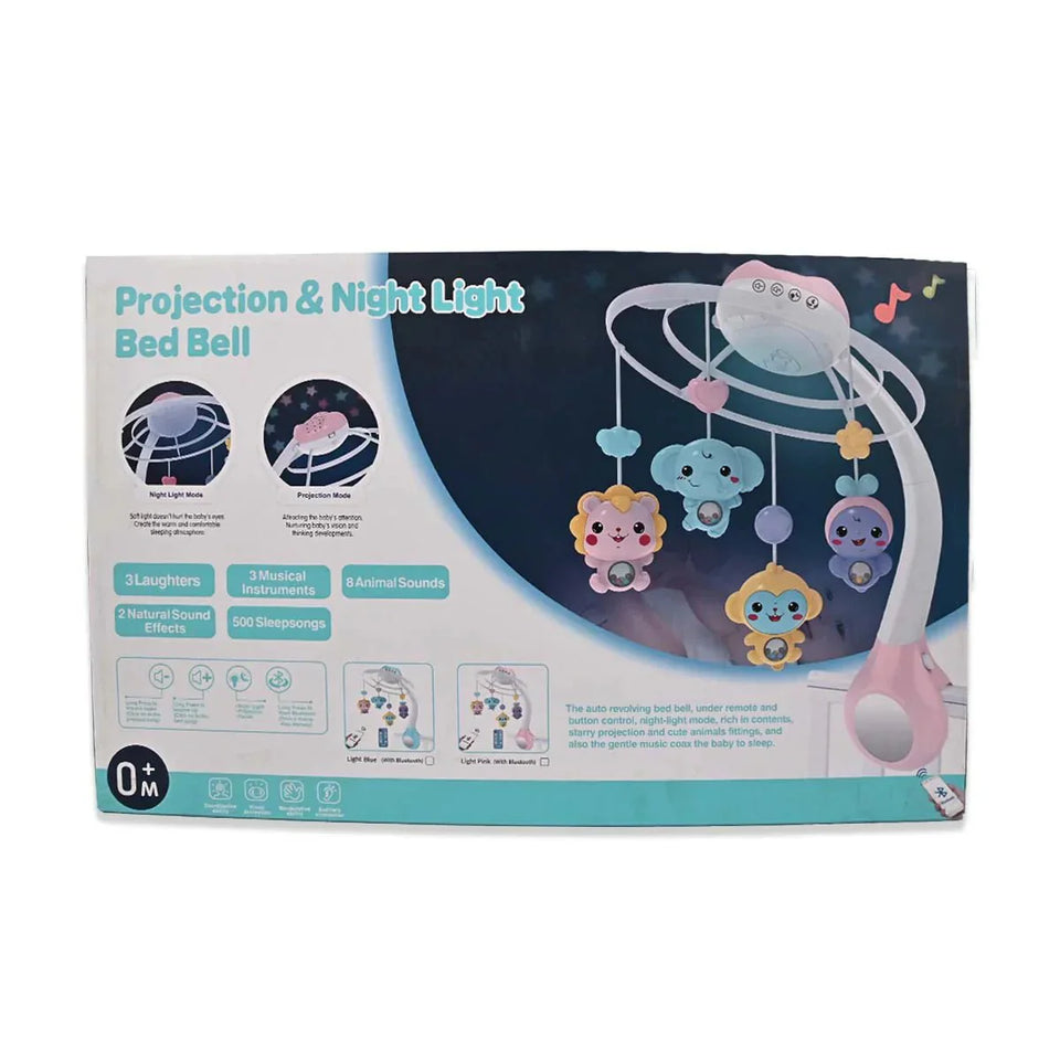 🌙 Kids Melody Cot Mobile with Projection, Music & Night Light
