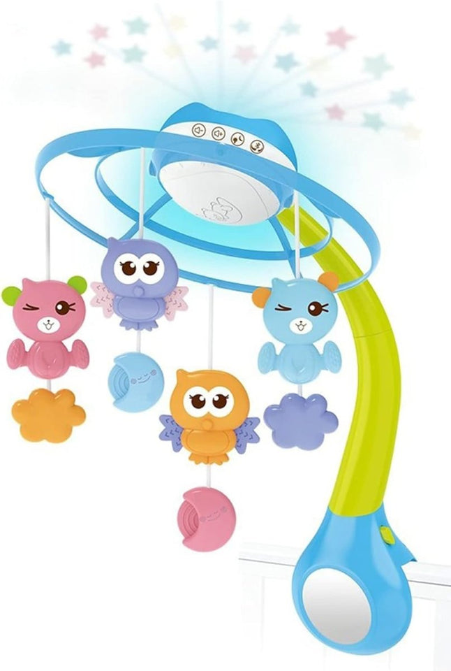 🌙 Kids Melody Cot Mobile with Projection, Music & Night Light