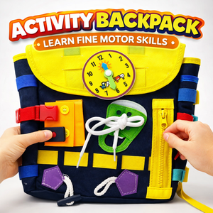 Kids Montessori Busy Board Backpack