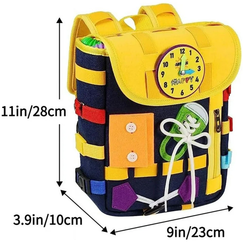 Kids Montessori Busy Board Backpack