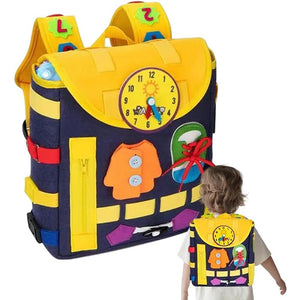 Kids Montessori Busy Board Backpack