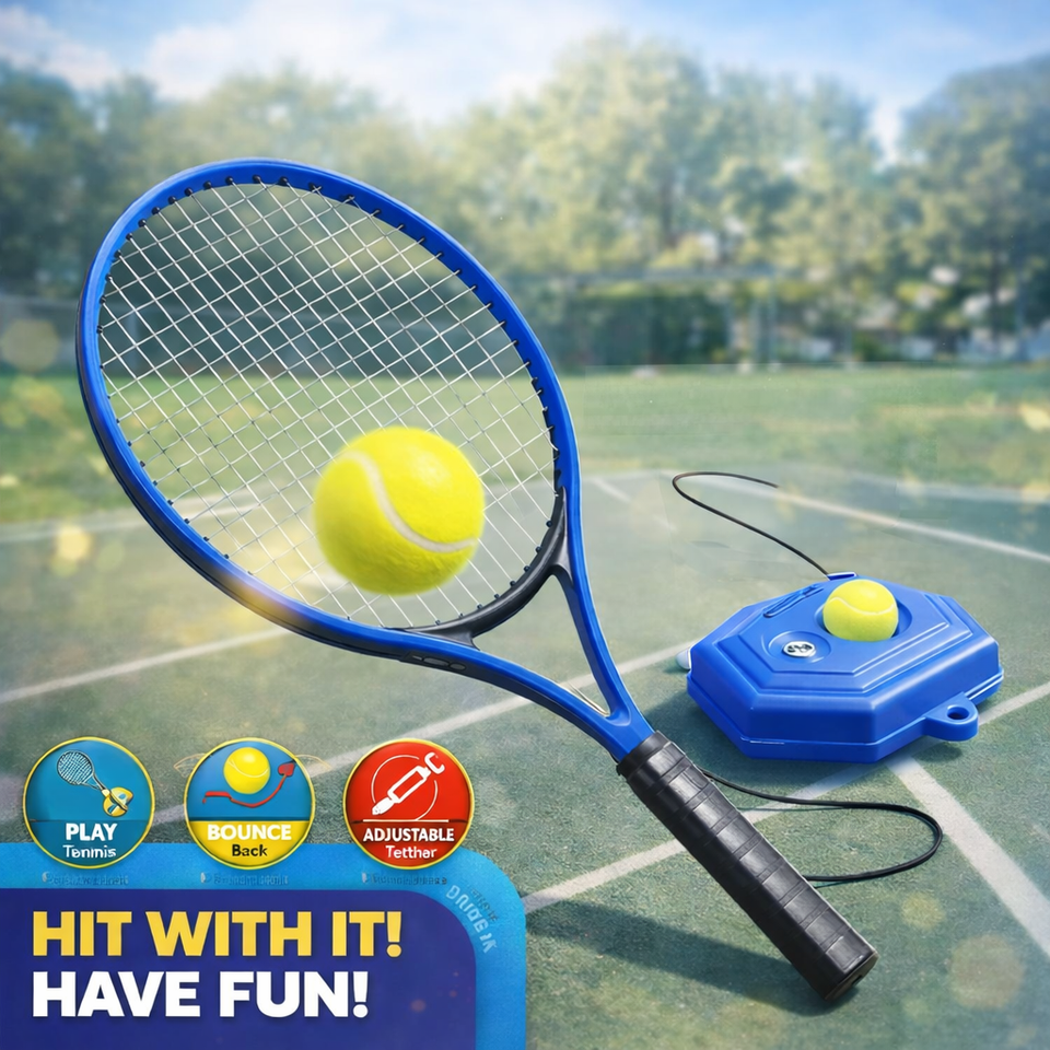 Kids Solo Tennis Trainer Set – Beginner Practice & Fun Play Kit