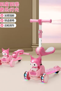 Kurumi 2-in-1 Folding Scooty