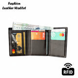 Baellery Brand Business Trifold Leather Wallet, Cardholder