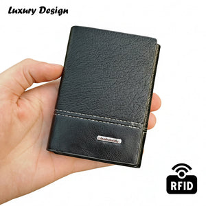 Baellery Brand Business Trifold Leather Wallet, Cardholder
