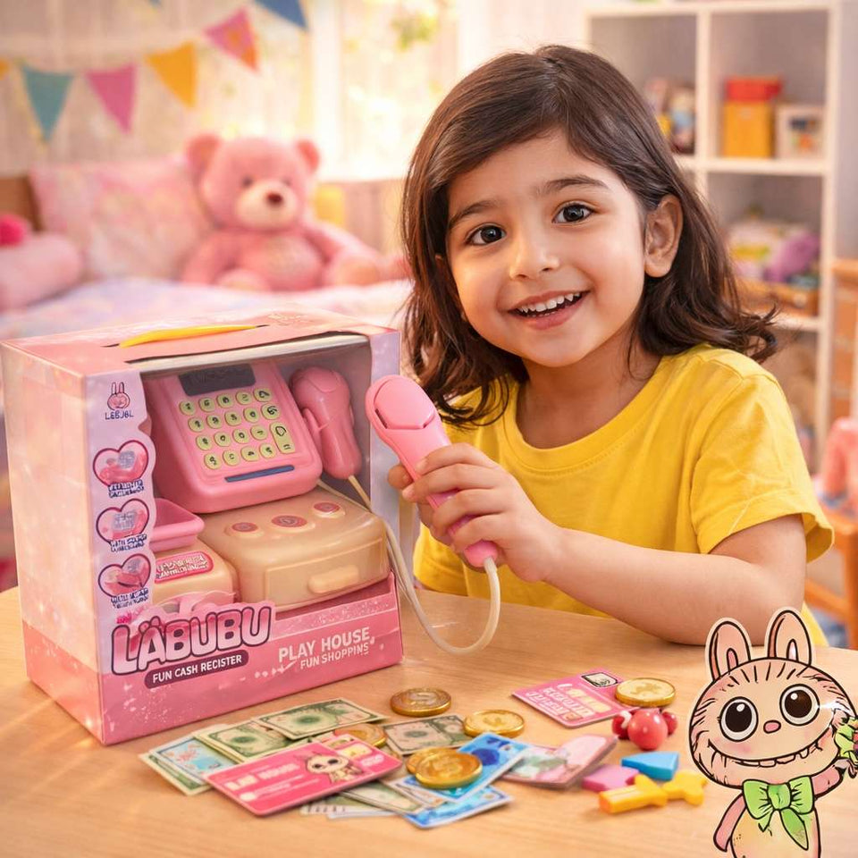 🧾 Labubu Cash Register Toy – Fun Shopping Play Set for Kids!