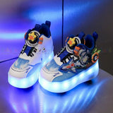LED Light-Up Roller Skate Joggers – Flexible Activewear for Daily Movement