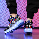 LED Light-Up Roller Skate Joggers – Flexible Activewear for Daily Movement