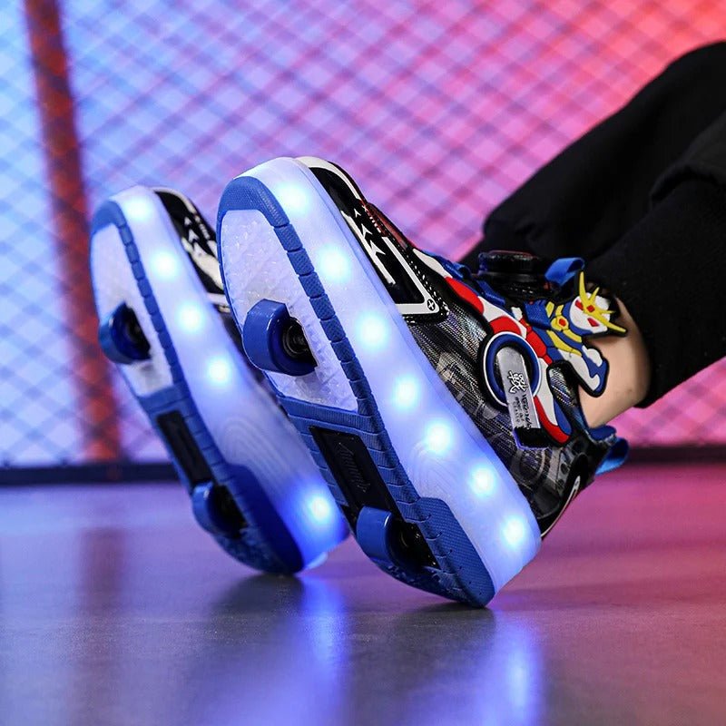 LED Light-Up Roller Skate Joggers – Flexible Activewear for Daily Movement