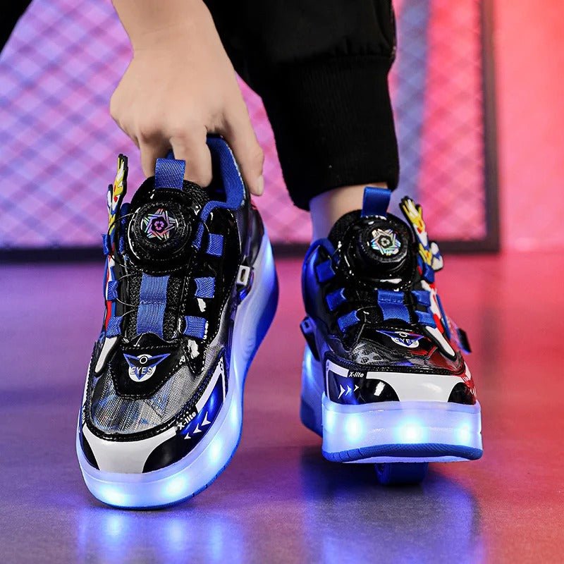 LED Light-Up Roller Skate Joggers – Flexible Activewear for Daily Movement