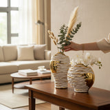 Terra Eclipse Designer Vase Pair
