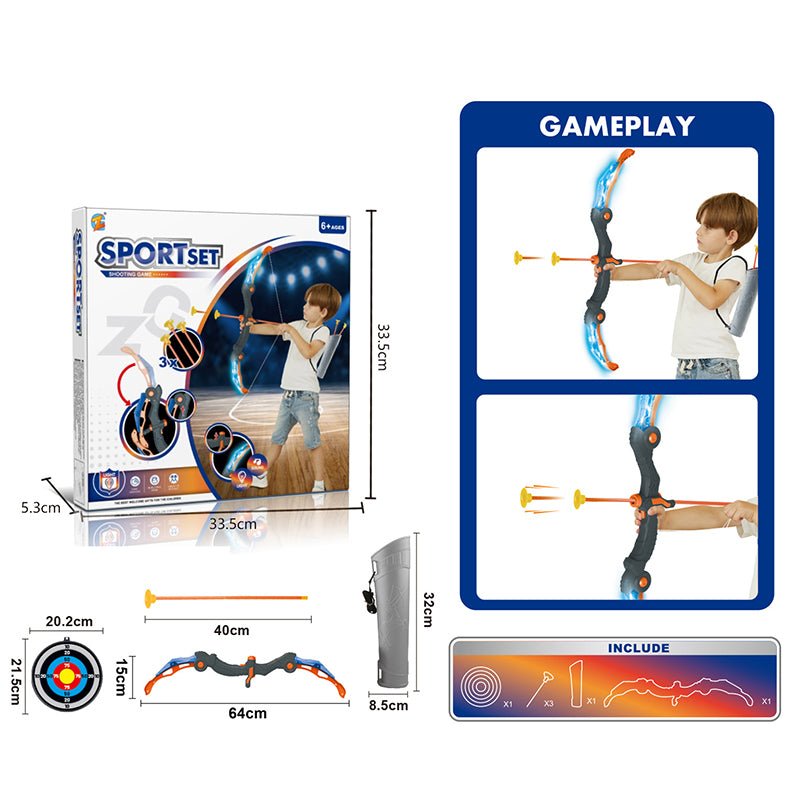 Light-Up Kids Bow & Arrow Archery Set
